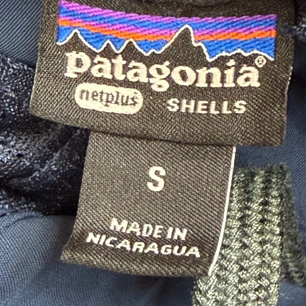 Patagonia‎ Netplus Shells Mens Size S Blue Nylon Water Resistant Shorts